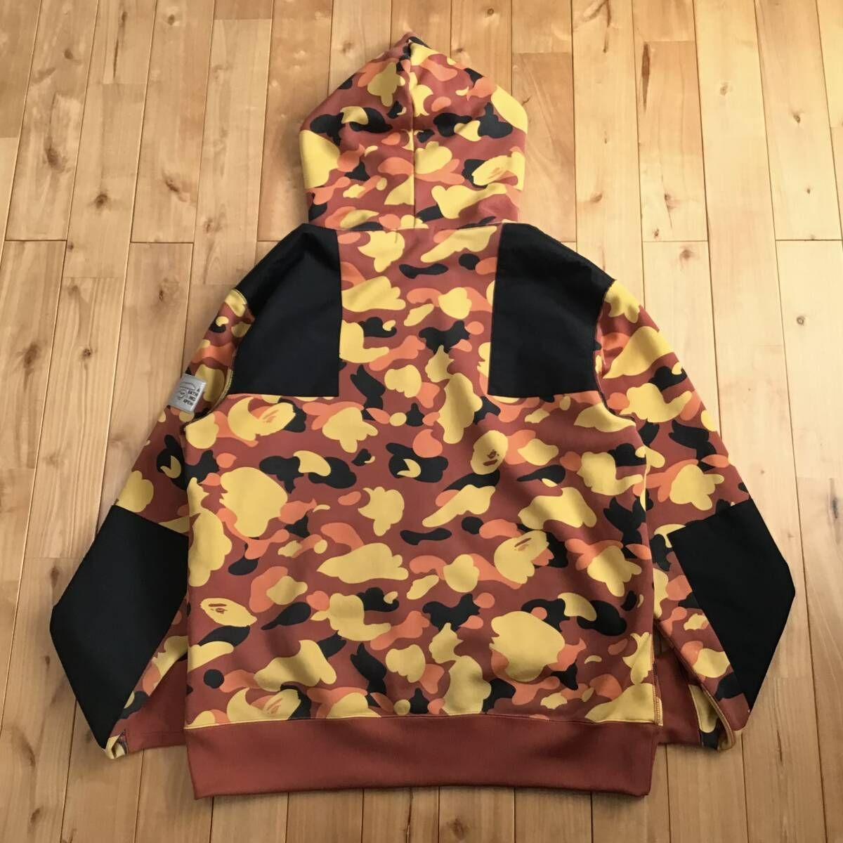 ☆2XL☆ Orange Camo フルジップ パーカー a bathing ape BAPE full