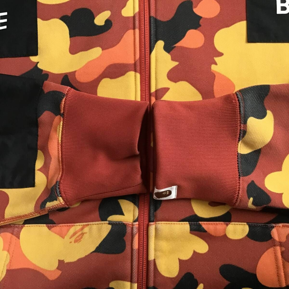 A BATHING APE 迷彩柄 フルジップパーカ ☆2XL☆ Orange Camo フルジップ パーカー a bathing ape BAPE full