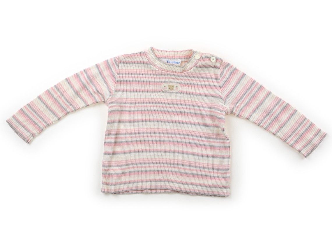 familiar ファミリア 長袖 ワンピース ベージュ 90