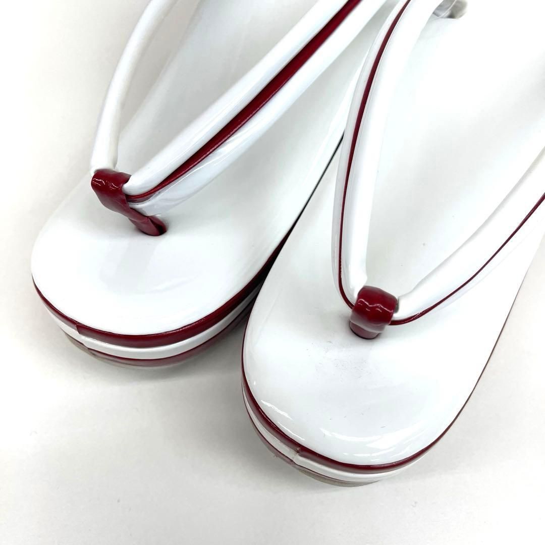 着物と帯 時流 Z 25990 t◆ 草履◆3段 Lサイズ 白×赤