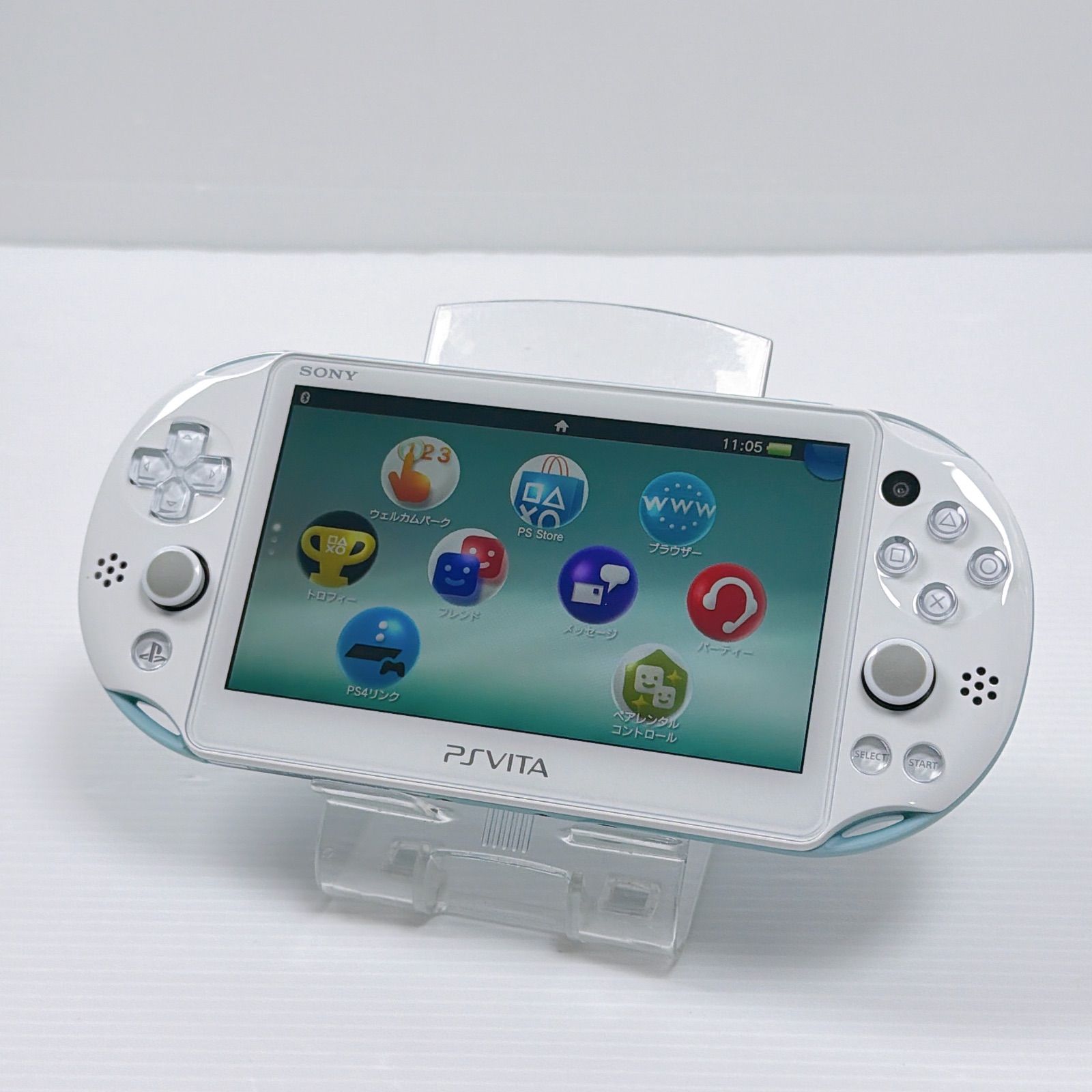 PSVITA バリューパック どこでもいっしょ こねこもいっしょ 16 GBのメモリーカード同梱 PCH 2000 ライトブルーホワイト PlayStation Vita FW 3.74 遊べるセット ソニー プレイステーション
