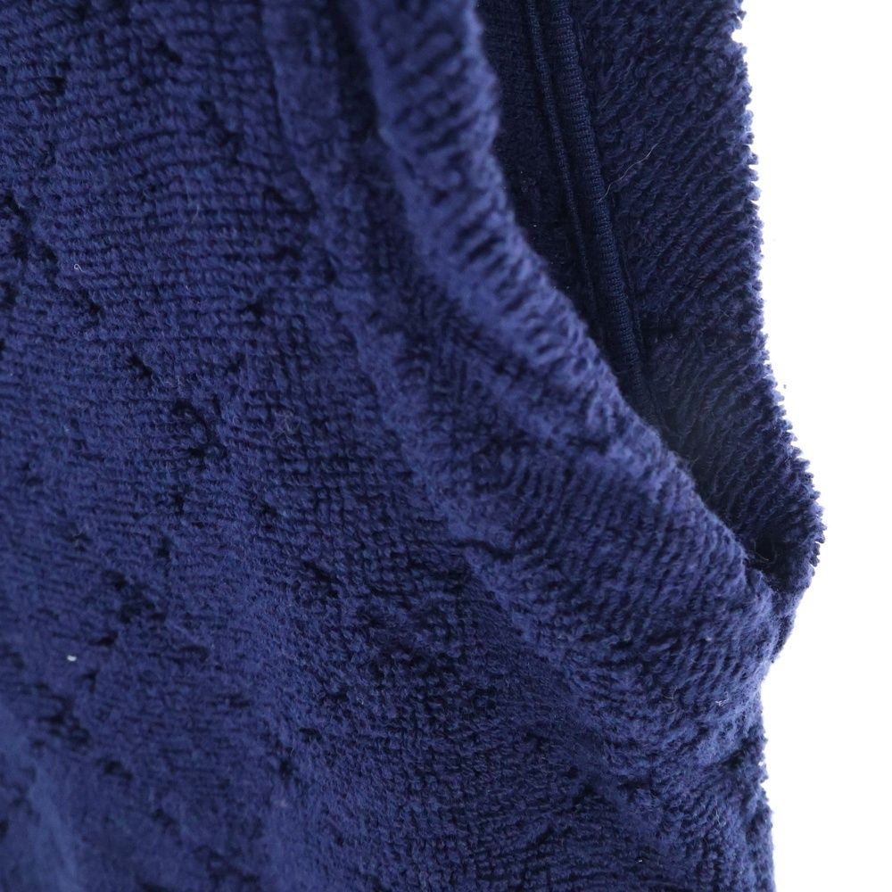 CHANEL (シャネル) ココマーク刺繍 パイル生地 Vネックフリンジ