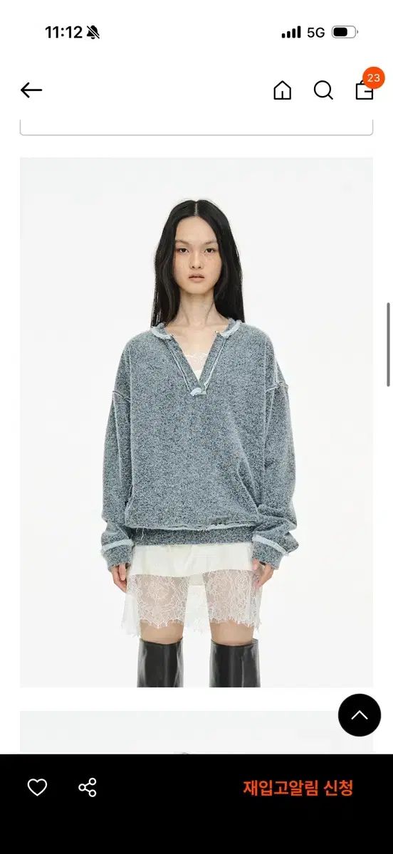 セリック Vネック スウェットシャツ