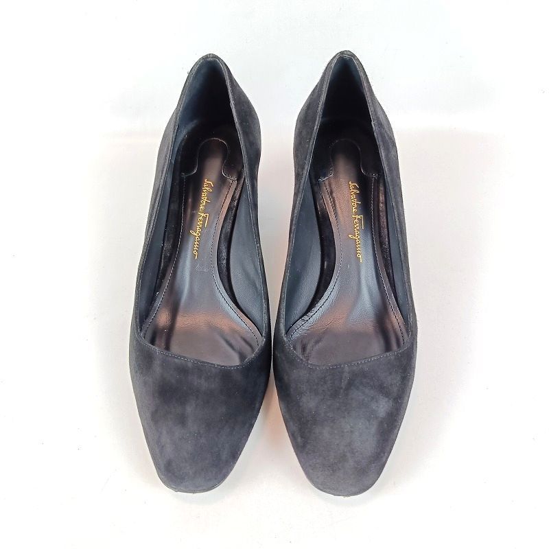 良品 Salvatore Ferragamo サルヴァトーレフェラガモ パンプス 5 1/2 D