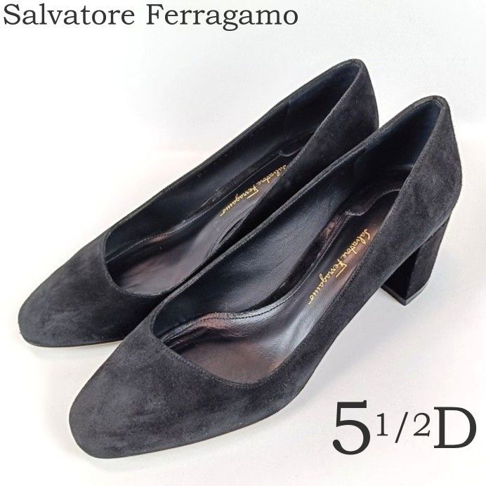 良品 Salvatore Ferragamo サルヴァトーレフェラガモ パンプス 5 1/2 D 