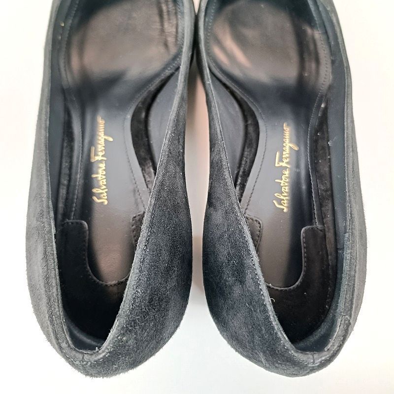 良品 Salvatore Ferragamo サルヴァトーレフェラガモ パンプス 5 1/2 D 