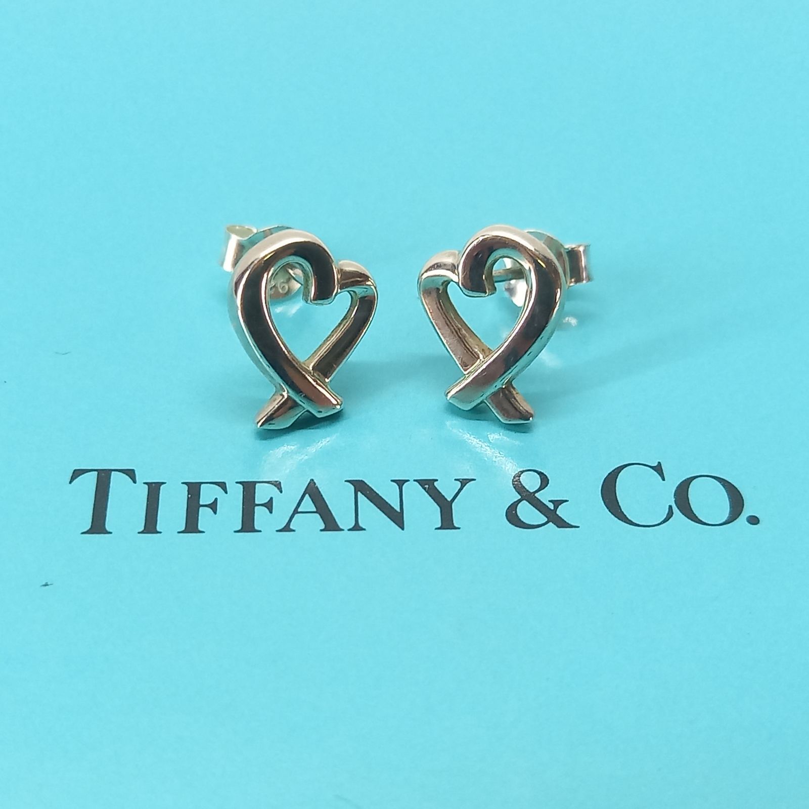 パロマピカソ ラビングハート スタッド ピアス 925シルバー TIFFANY