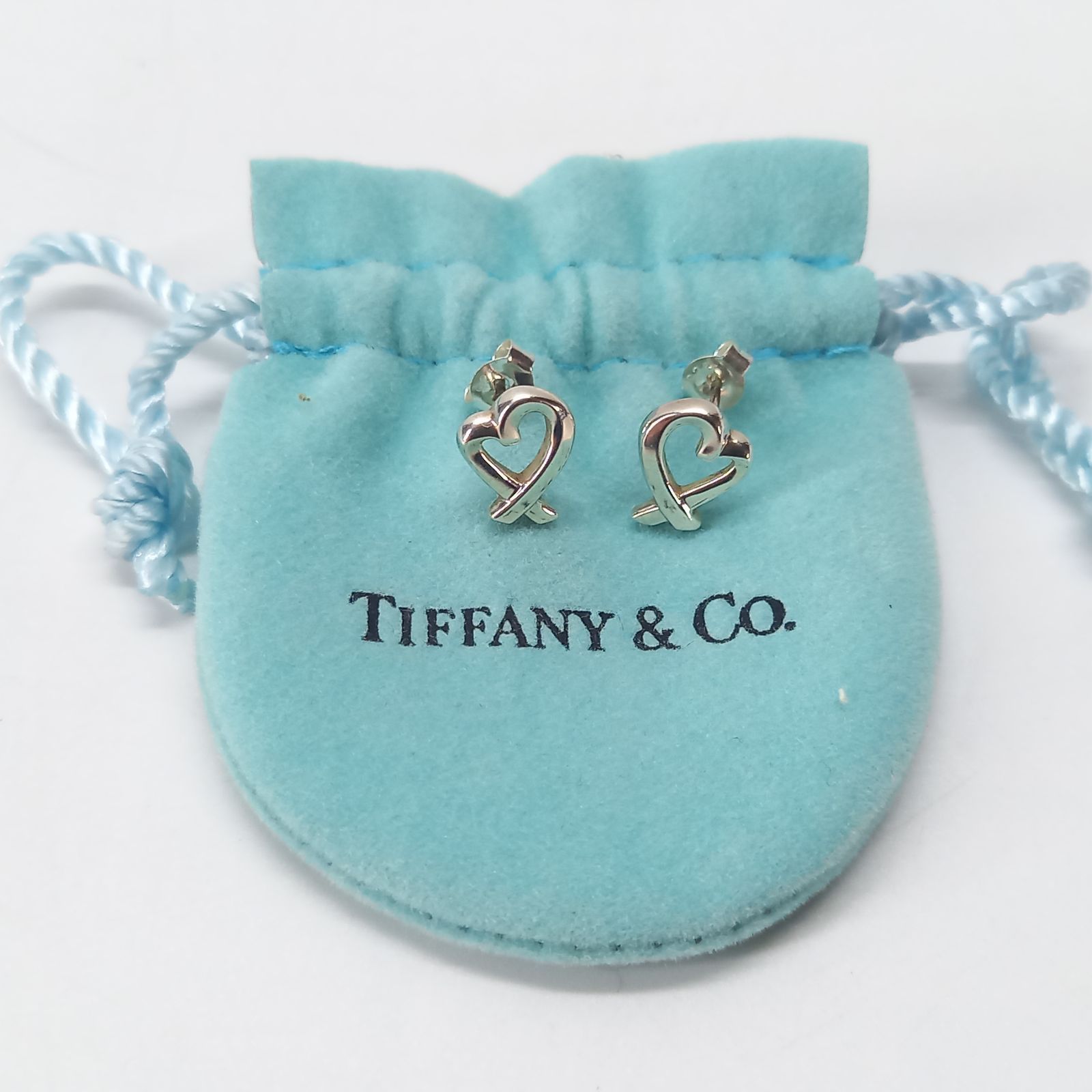パロマピカソ ラビングハート スタッド ピアス 925シルバー TIFFANY