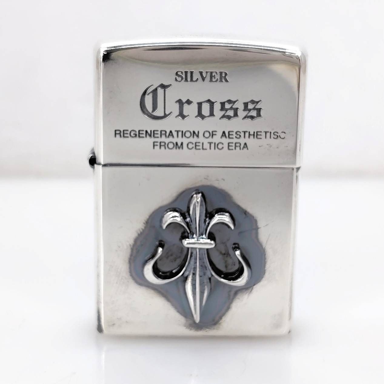 05w17473 ジッポ ZIPPO オイルライター シルバークロスメタル シルバー