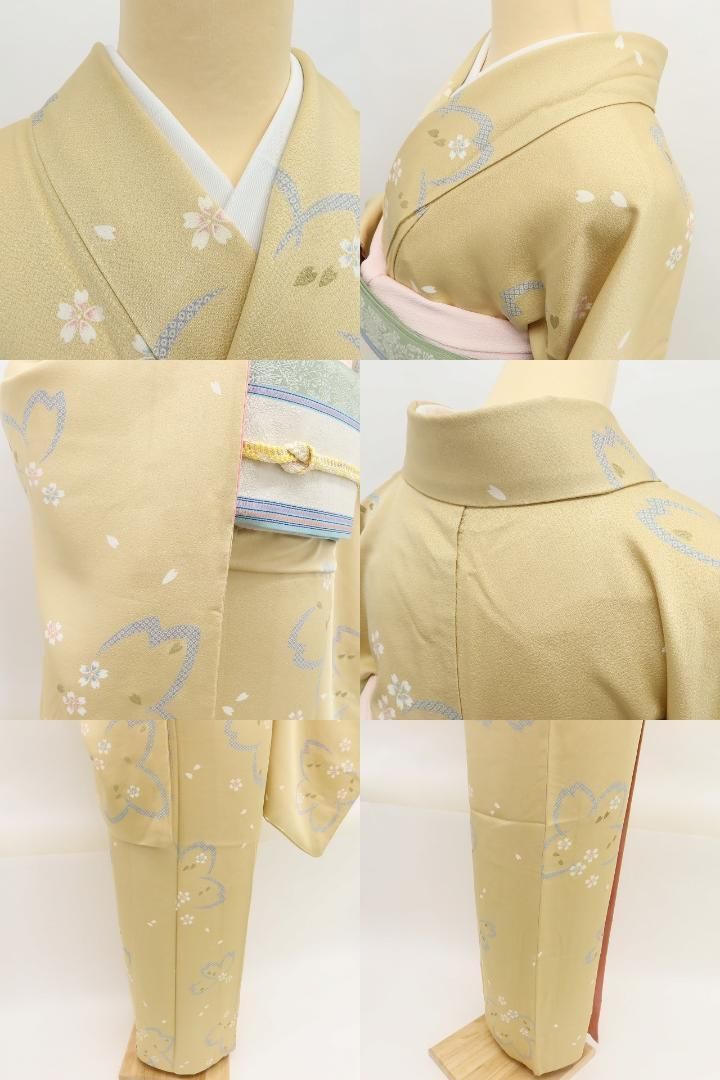 ✾まめ藤✾桜 正絹 着物“絞り柄で見え隠れして色変化、お洒落に春を