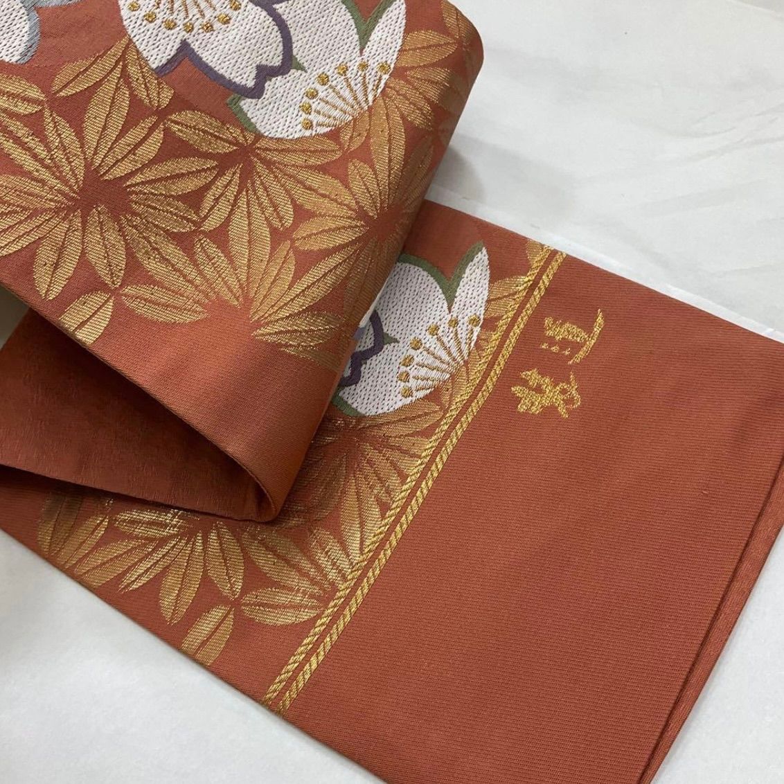 kimonoarisa●美品●最高級西陣織唐織正絹手織り半幅帯半巾帯小袋帯432 kimonoarisa○美品○最高級西陣織唐織正絹手織り半幅帯半巾帯小