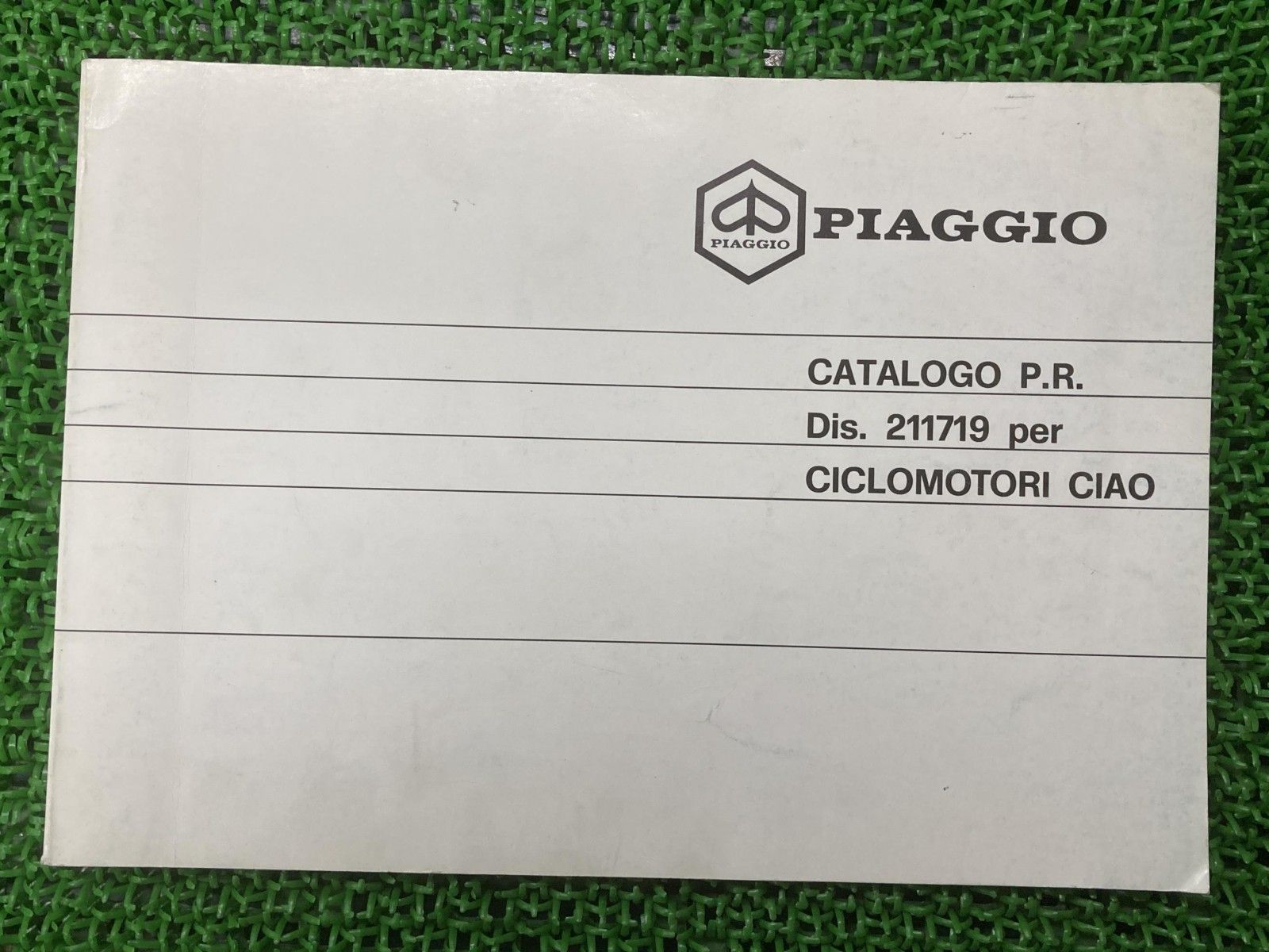 チャオP チャオPV チャオPX チャオPXV パーツリスト ピアジオ 正規 バイク 整備書 PIAGGIO vespa CICLOMOTORI eZ
