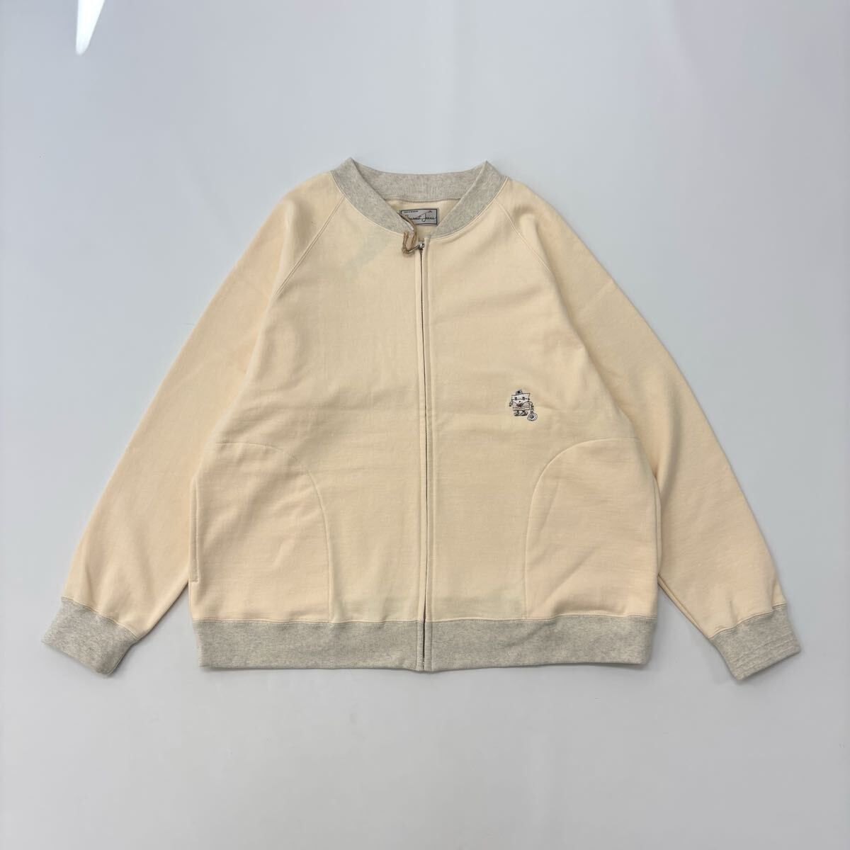 新品 gourmet jeans フルジップ ボンバー 刺繍 サイズ FREE 新品 gourmet jeans グルメジーンズ FULL ZIP BOMBER GR-2353