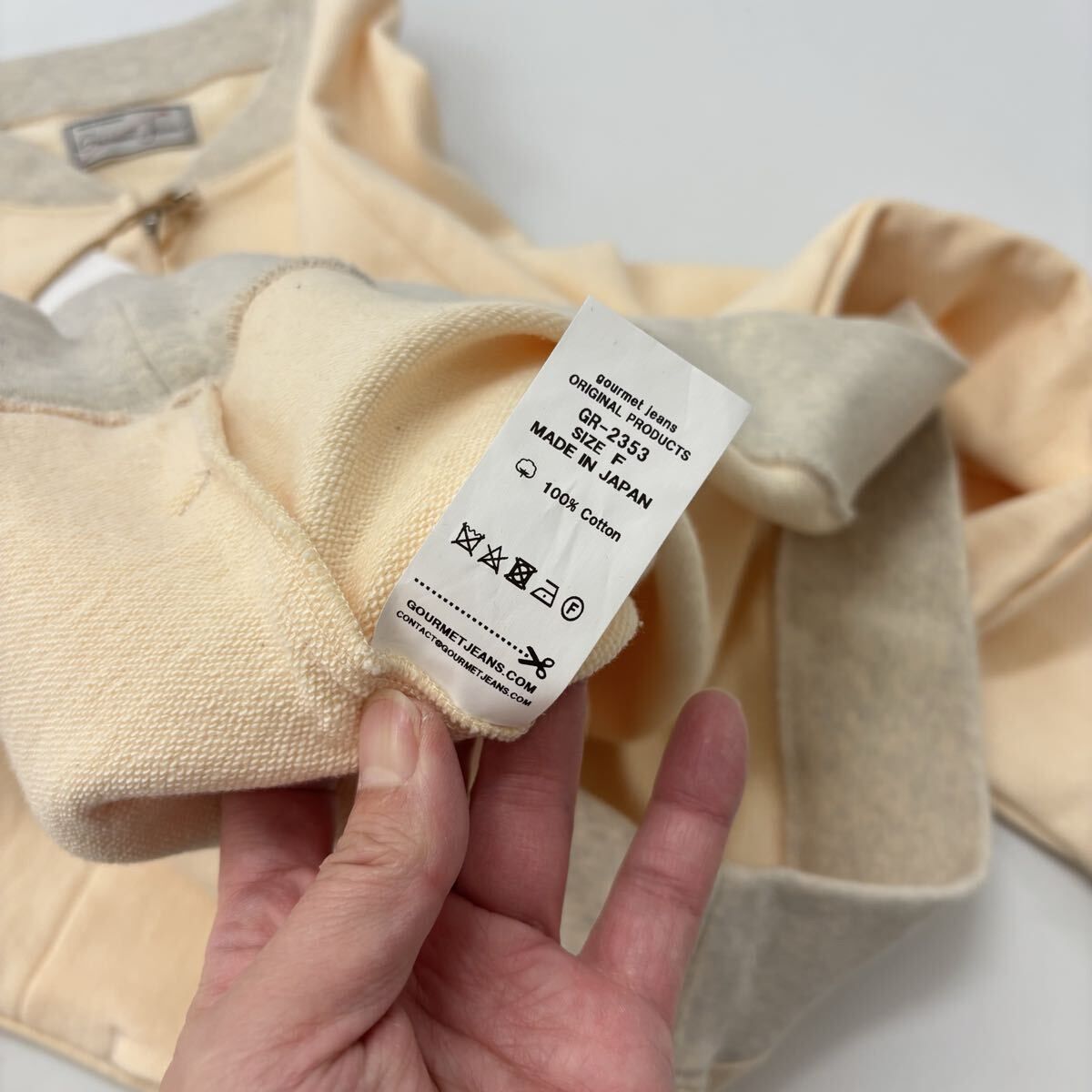 新品 gourmet jeans フルジップ ボンバー 刺繍 サイズ FREE 新品 gourmet jeans グルメジーンズ FULL ZIP BOMBER GR-2353