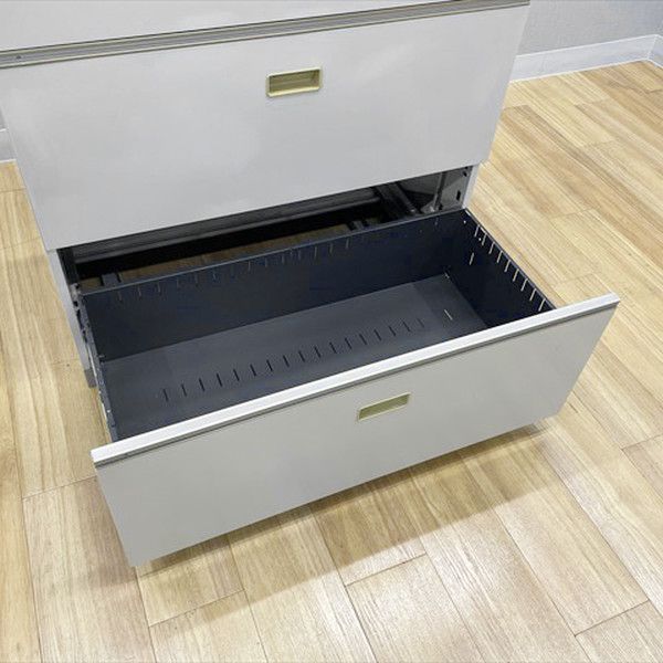 イトーキ ラテラルキャビネット 3段 シンライン スチールキャビネット