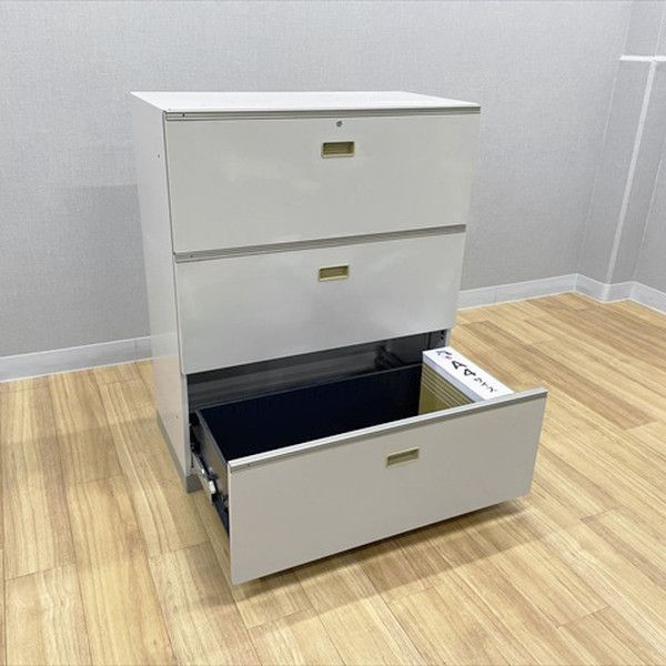 イトーキ　ラテラル　三段キャビネット イトーキ ラテラルキャビネット 3段 シンライン スチールキャビネット