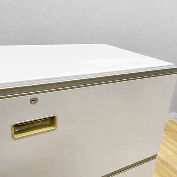 3段ラテラル　鍵あり　ニューグレー　イトーキ製　900ｘ450ｘ1100 イトーキ ユニット書庫 シンライン 両開き/3段ラテラル シリンダー錠