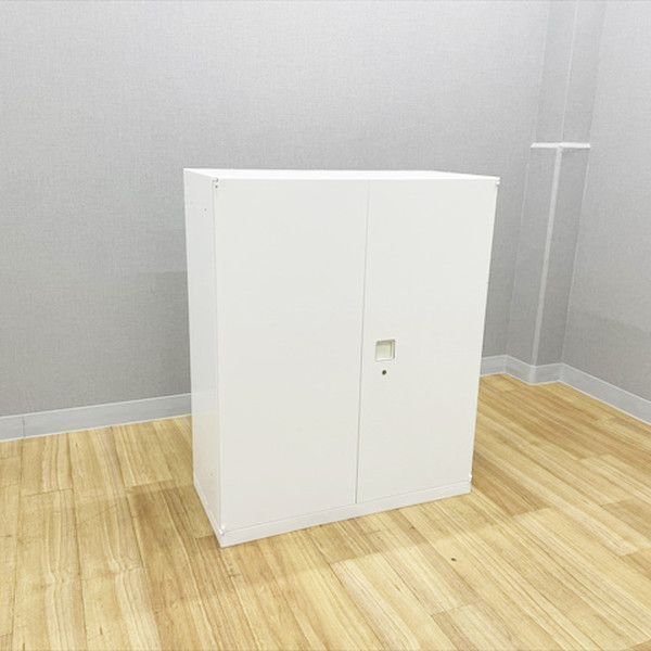 オカムラ 両開き書庫 レクトライン スチールキャビネット 幅900 高1100 ネオホワイト