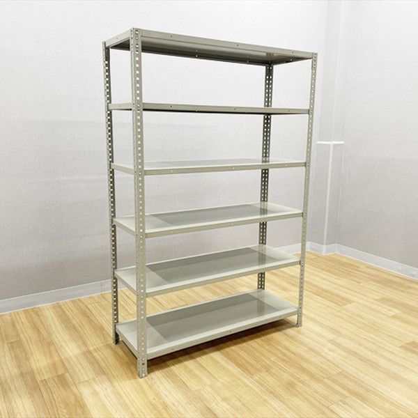 オカムラ スチールラック 6段 63型 業務用 幅1200 高1800 ライトグレージュ