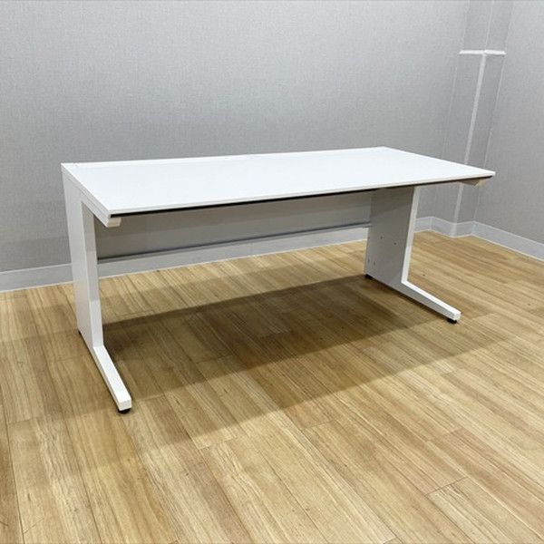 コクヨ 平デスク iS 引出し無 幅1600 オフィスデスク ホワイト