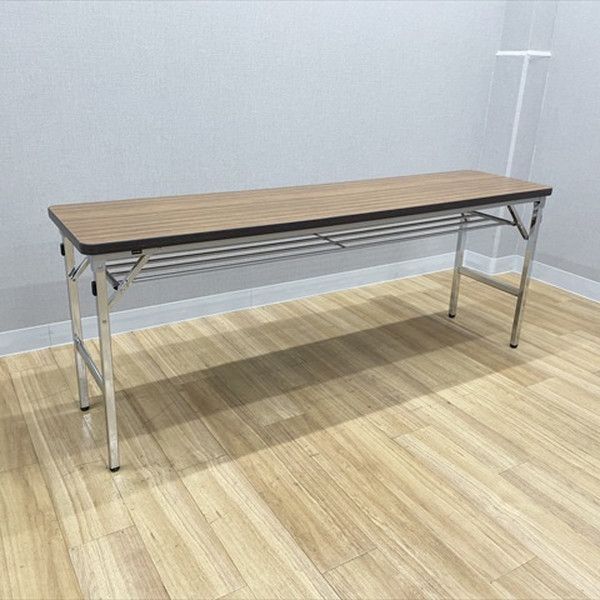 内田洋行 会議テーブル 脚折式 棚付 幅1800 Nチーク ウチダ