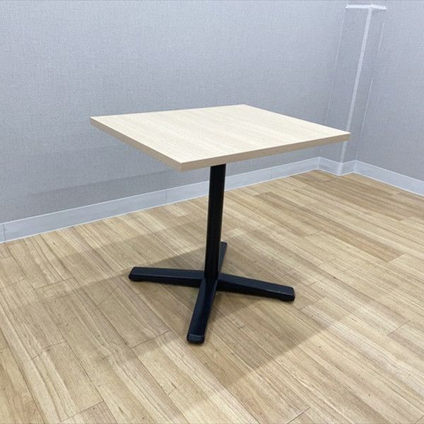 オカムラ ミーティングテーブル 完成品 ライブス 天板固定 幅750 高720 カフェテーブル ネオウッドライト