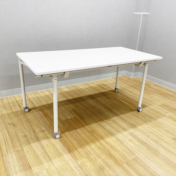イトーキ ミーティングテーブル 完成品 アクティブフィールド キャスター付 幅1500 高720 ホワイトW
