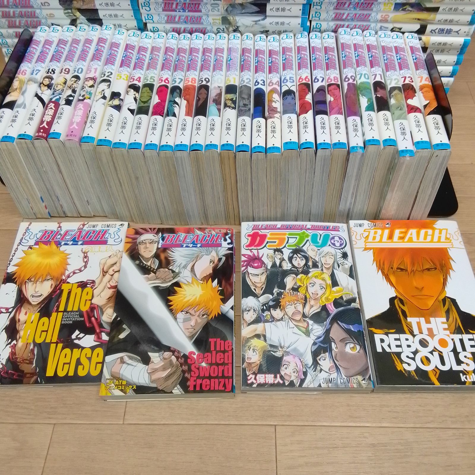 ②【未開封2冊】 BLEACH ブリーチ 1～74巻 全巻＋関連書籍4冊 計78冊