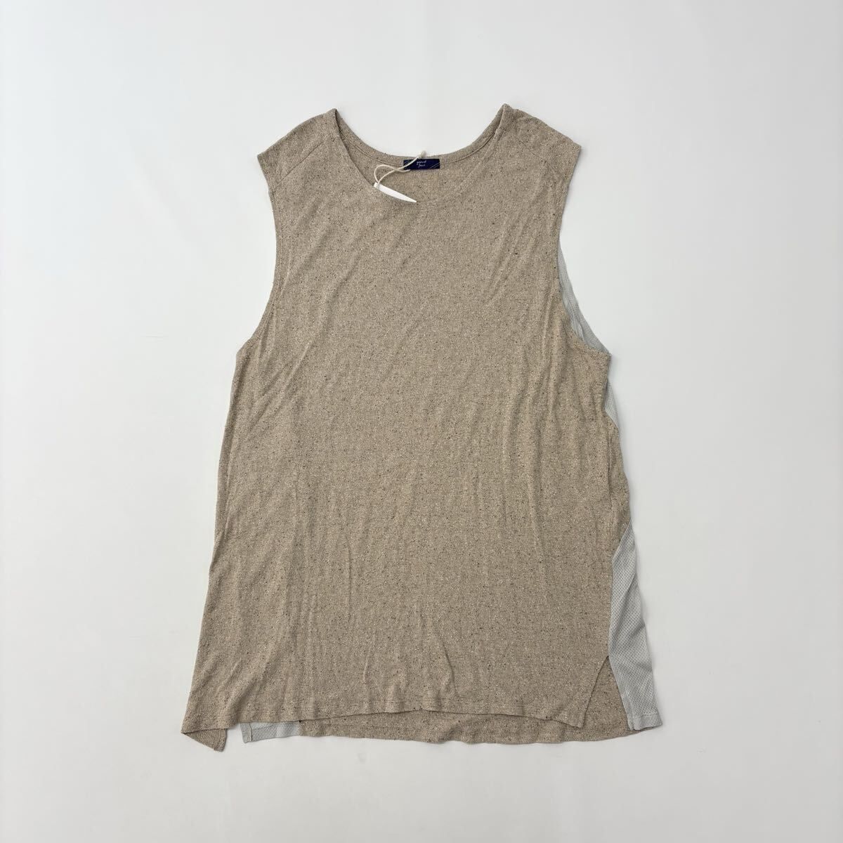 gourmet jeans グルメジーンズ MESH RUNNING GR 2501 メッシュ ランニング 異素材 ドッキング ベージュ 系 定価38500円 712 0040