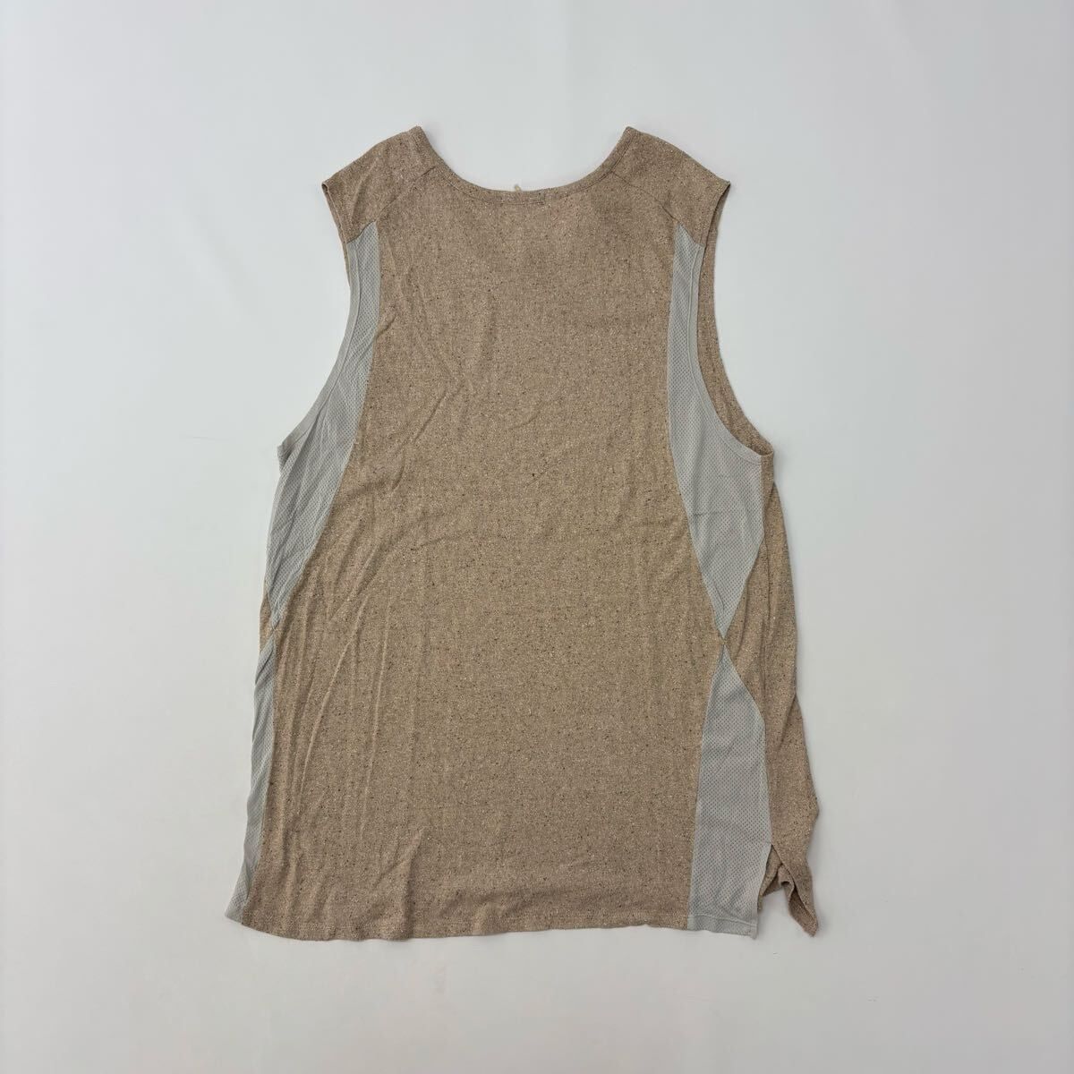 gourmet jeans グルメジーンズ MESH RUNNING GR-2501 メッシュ ランニング 異素材 ドッキング ベージュ 系 定価38500円 712-0040