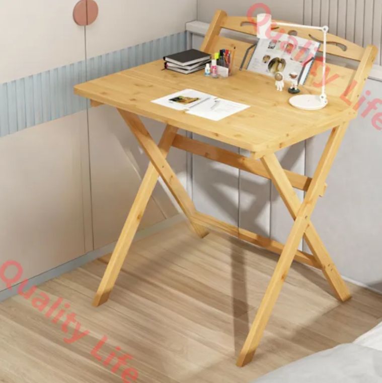 折りたたみデスク 幅70 80 100 奥行50 高さ75 cm 完成品 竹製折りたたみ机 勉強机 机 折り畳み pcデスク パソコンデスク コンパクト 収納便利 67