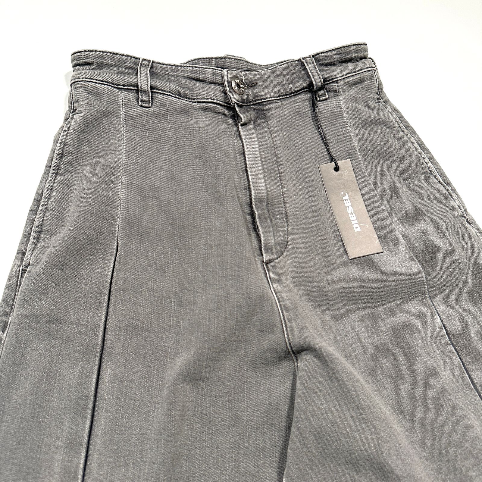 DIESEL ディーゼルデニムワイドパンツ ヴィンテージ加工 グレー 24 DIESE