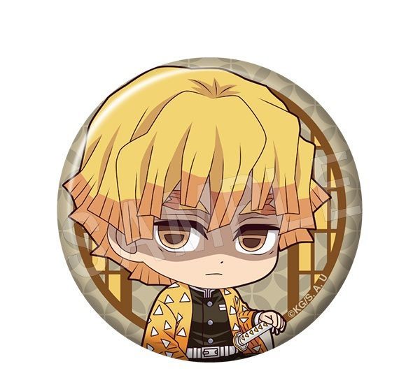 我妻善逸 鬼滅の刃 ぺたん娘トレーディング缶バッジ 無限城編 第一章