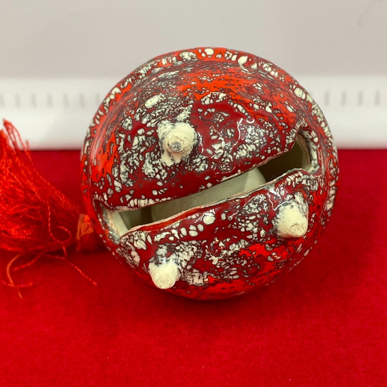 箕面焼 大阪箕面 土鈴 鈴 松田箕山作 郷土玩具 民芸品 N-13 - メルカリ 箕面焼 大阪箕面 土鈴 鈴 松田箕山作 郷土玩具 民芸品 N-13 - メルカリ