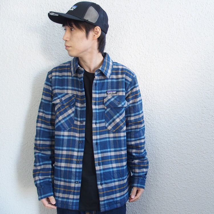 Patagonia メンズインサレーテッドフィヨルドフランネルジャケット