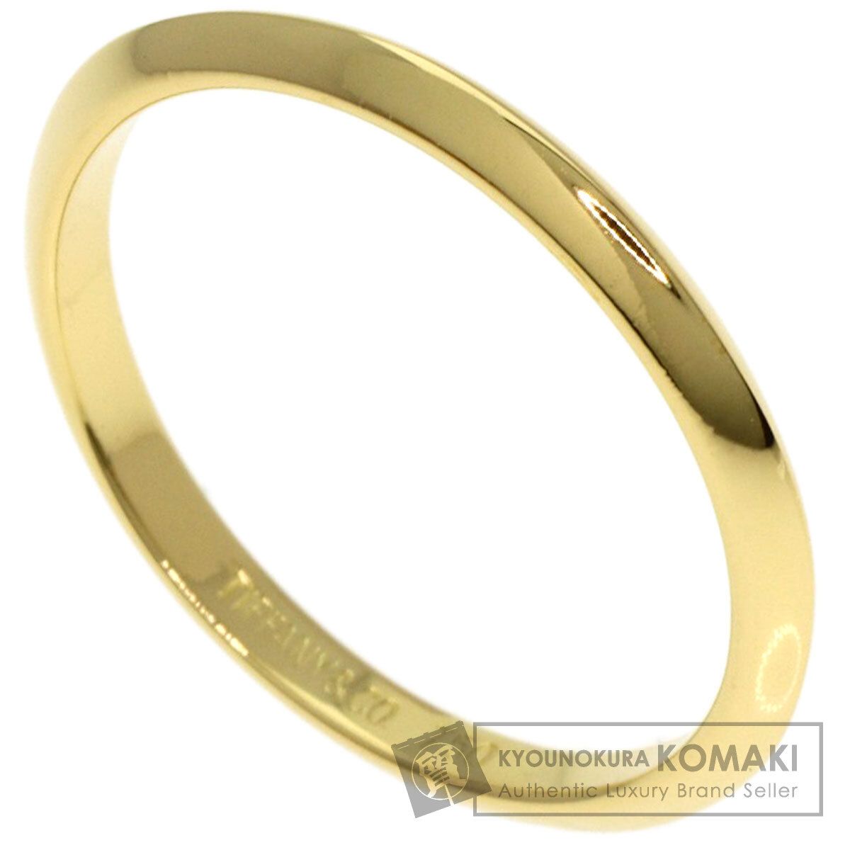 TIFFANY Co ティファニー ウェディング ナイフエッジ リング 指輪 K 18 YG レディース