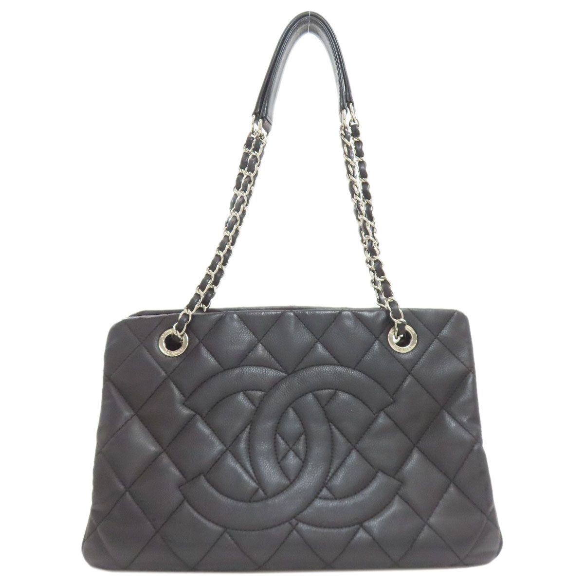 CHANEL シャネル チェーンバッグ マトラッセシルバー金具 トートバッグ