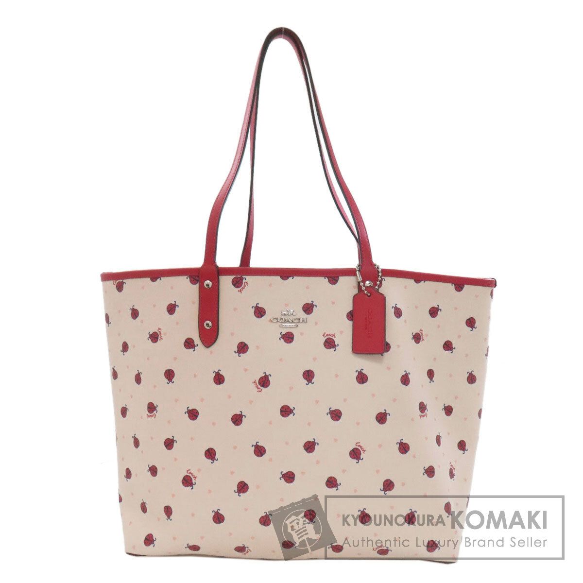 レディース COACH コーチ 2991 リバーシブル テントウムシ トート 