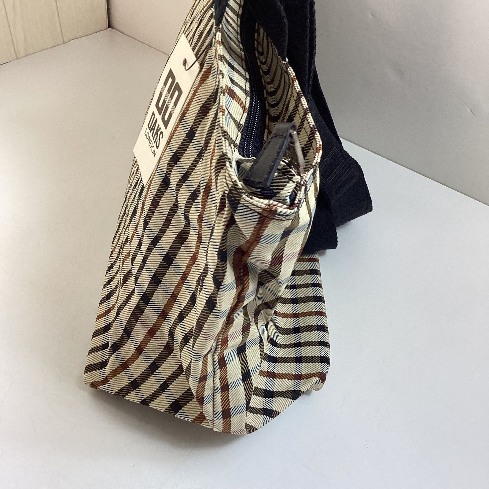 ダックス DAKS LONDON オリジナルチェック柄 トートバッグ ☆未使用 