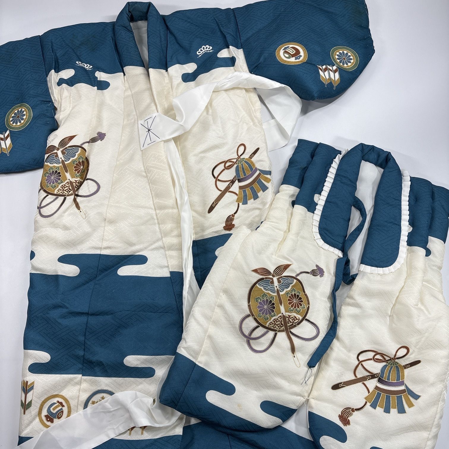 男児 着物 4枚 着物まとめ売り 同梱購入歓迎 リメイク用 着付け練習用