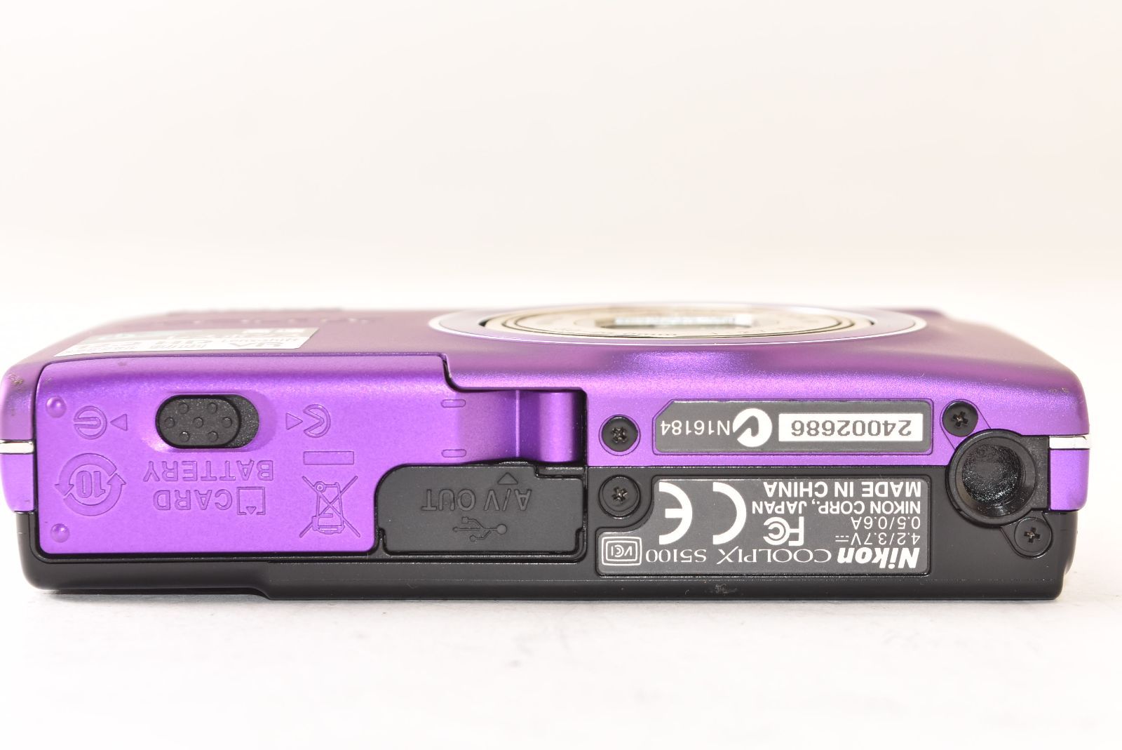 ☆ジャンク品☆ Nikon ニコン COOLPIX S5100 ライトパープル