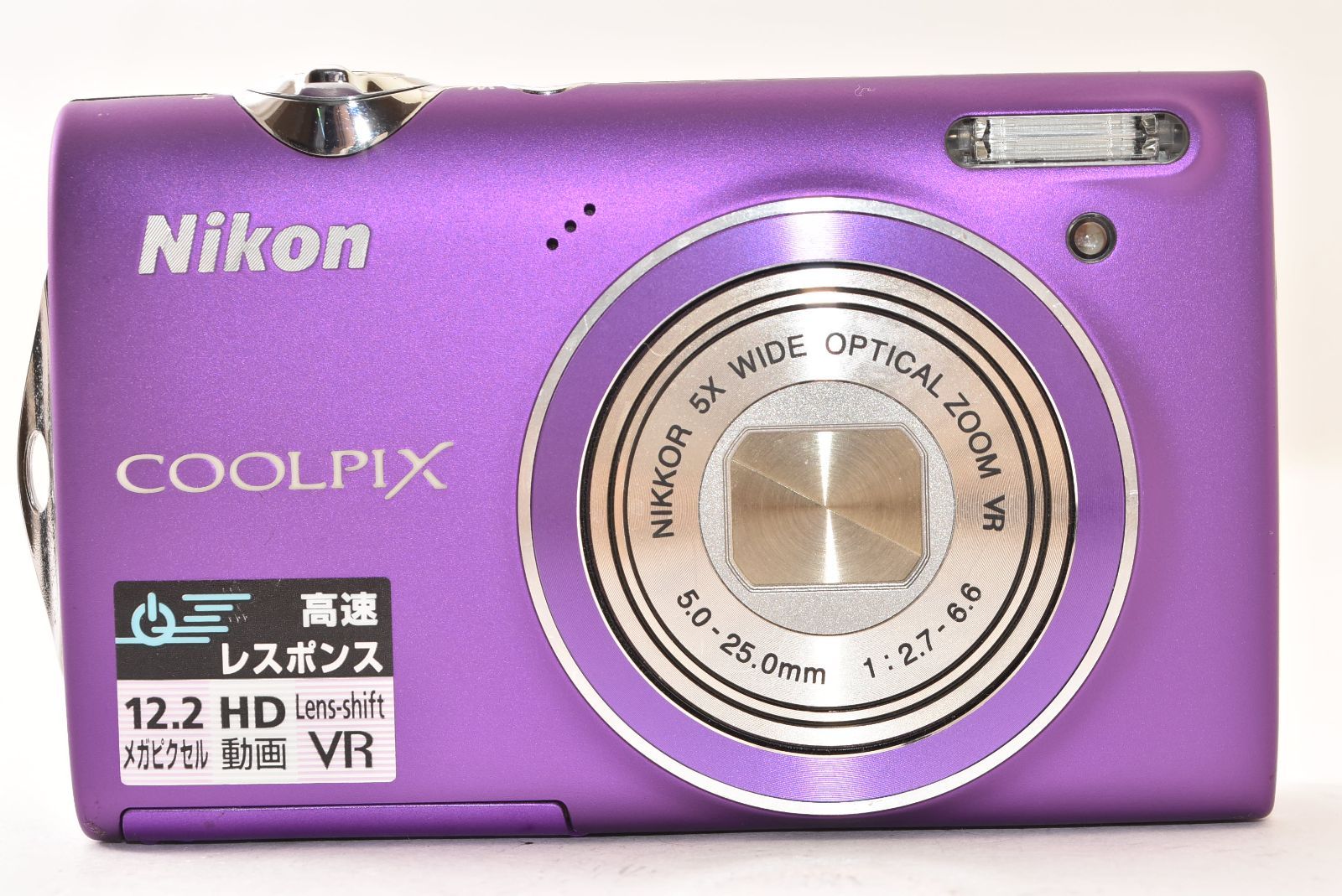☆ジャンク品☆ Nikon ニコン COOLPIX S5100 ライトパープル