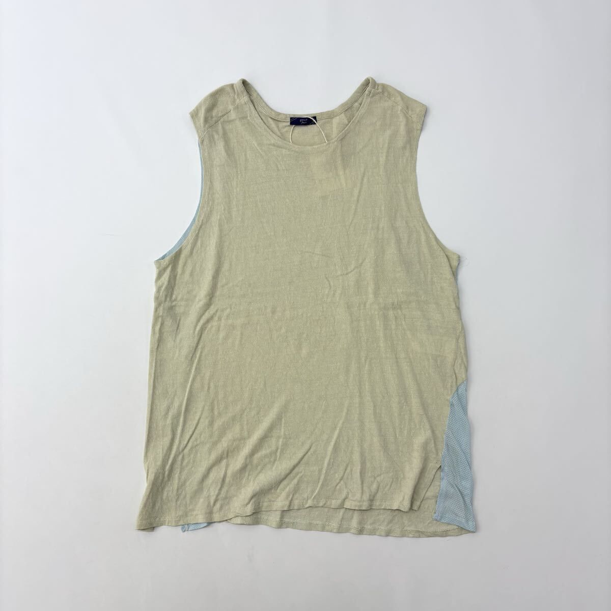 gourmet jeans グルメジーンズ MESH RUNNING GR-2501 メッシュ ランニング 異素材 ドッキング ライム 系 定価38 500円 712-0040