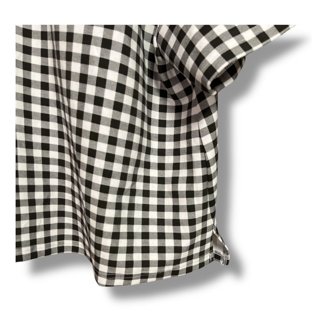 期間限定値下げリンカブル　ピエロトップス新品 LINKABLE リンカブル ギンガムチェック ピエロトップス 半袖 ビッグ