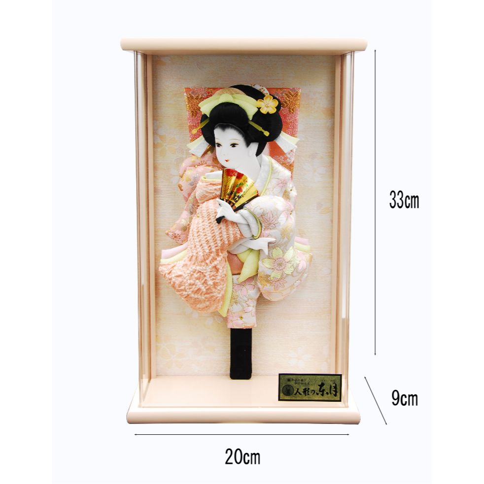 金襴鹿の子絞り振袖押絵羽子板