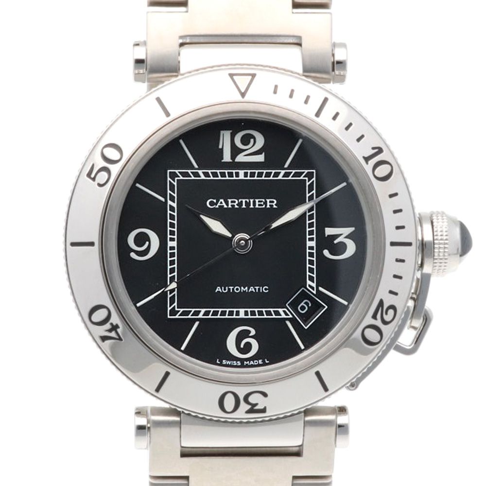 カルティエ パシャシータイマー 腕時計 時計 ステンレススチール 2790 自動巻き オーバーホール済 磨き直し済 メンズ 1年保証 CARTIER