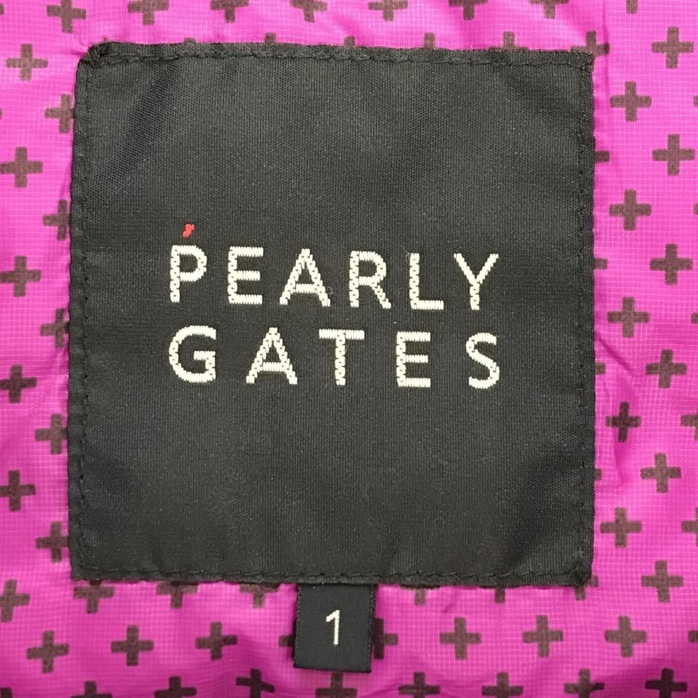 超美品】パーリーゲイツ ダウンジャケット ピンクパープル×ネイビー