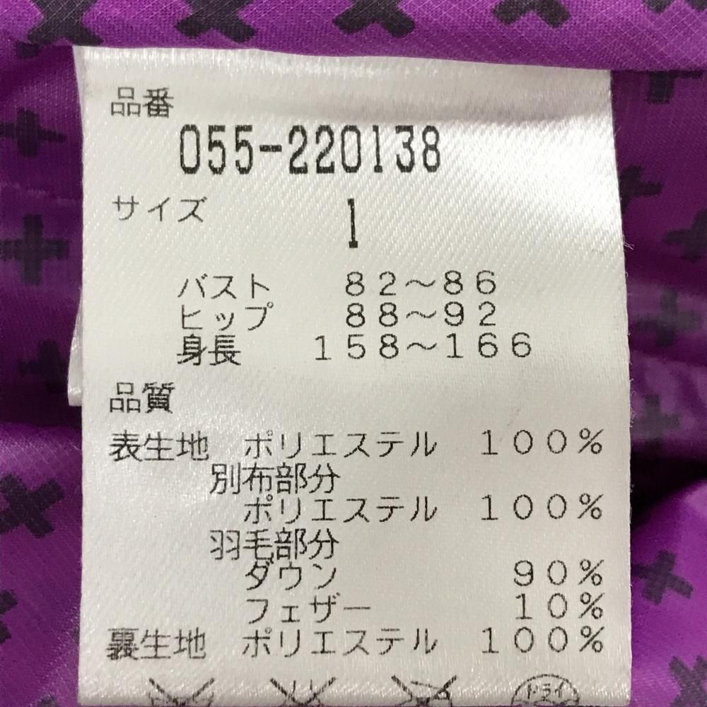 超美品】パーリーゲイツ ダウンジャケット ピンクパープル×ネイビー