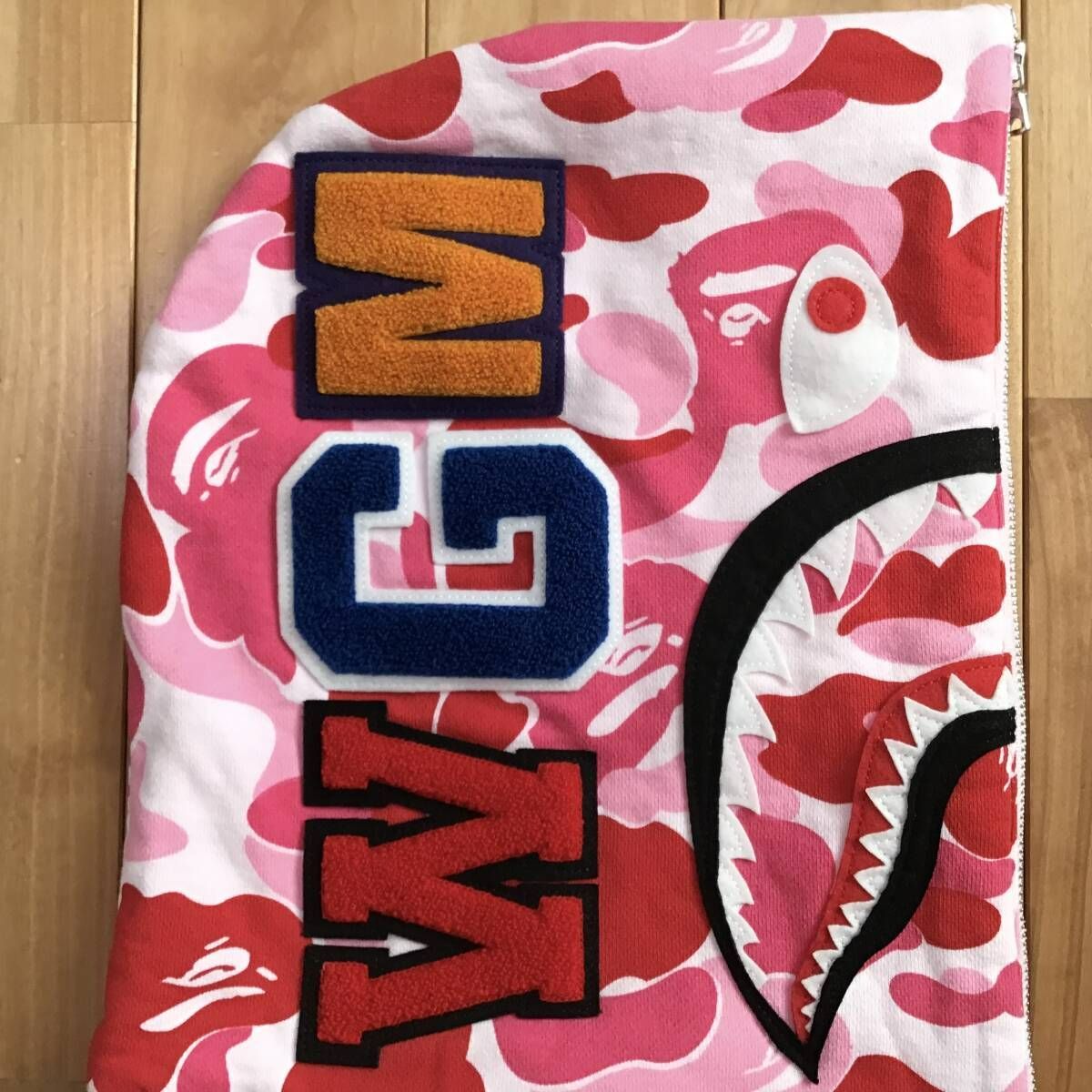 ABC Camo Pink ハーフジップ シャーク パーカー Sサイズ shark half