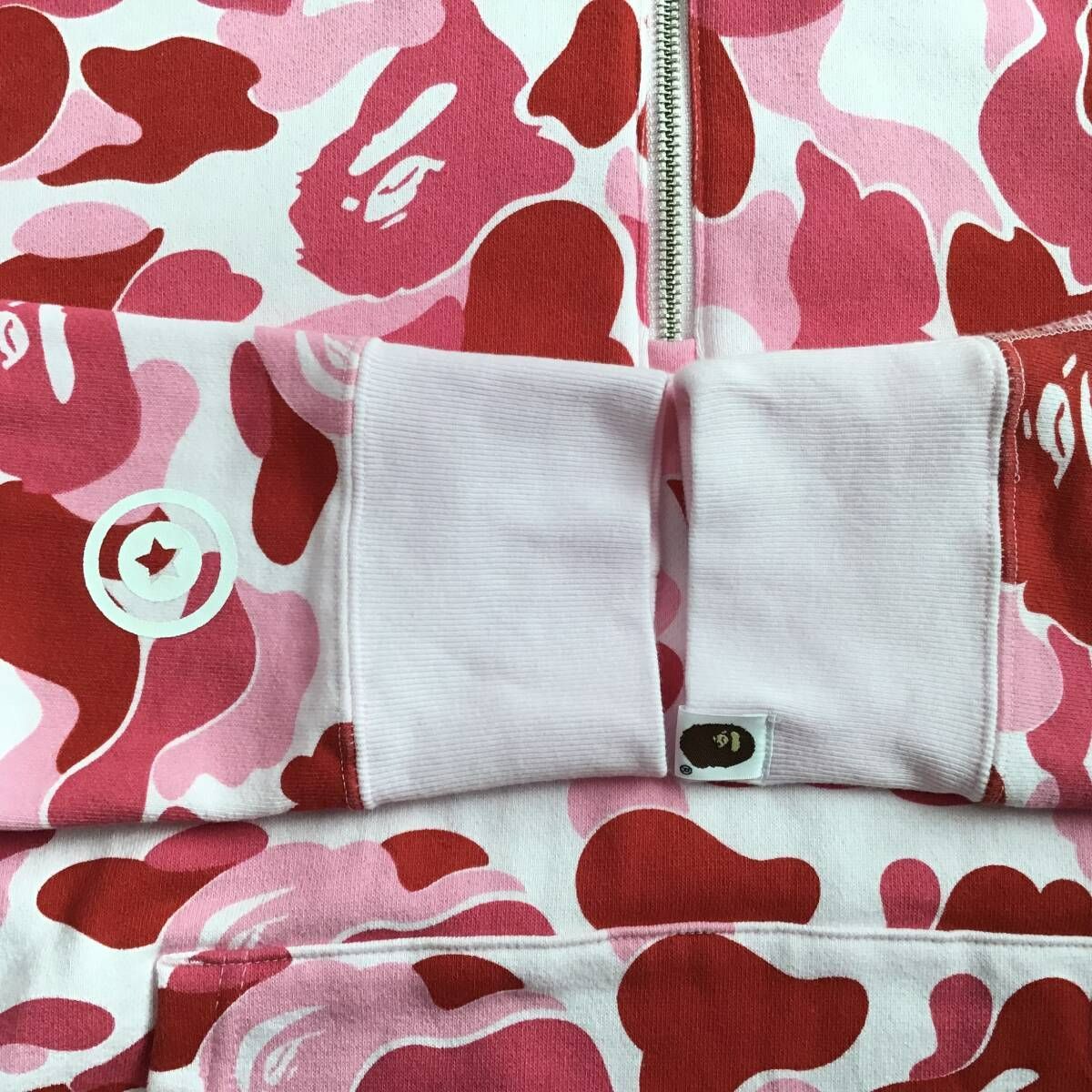 ABC Camo Pink ハーフジップ シャーク パーカー Sサイズ shark half